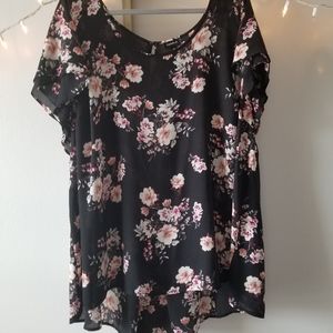 Flowy Sleeve Floral Blouse